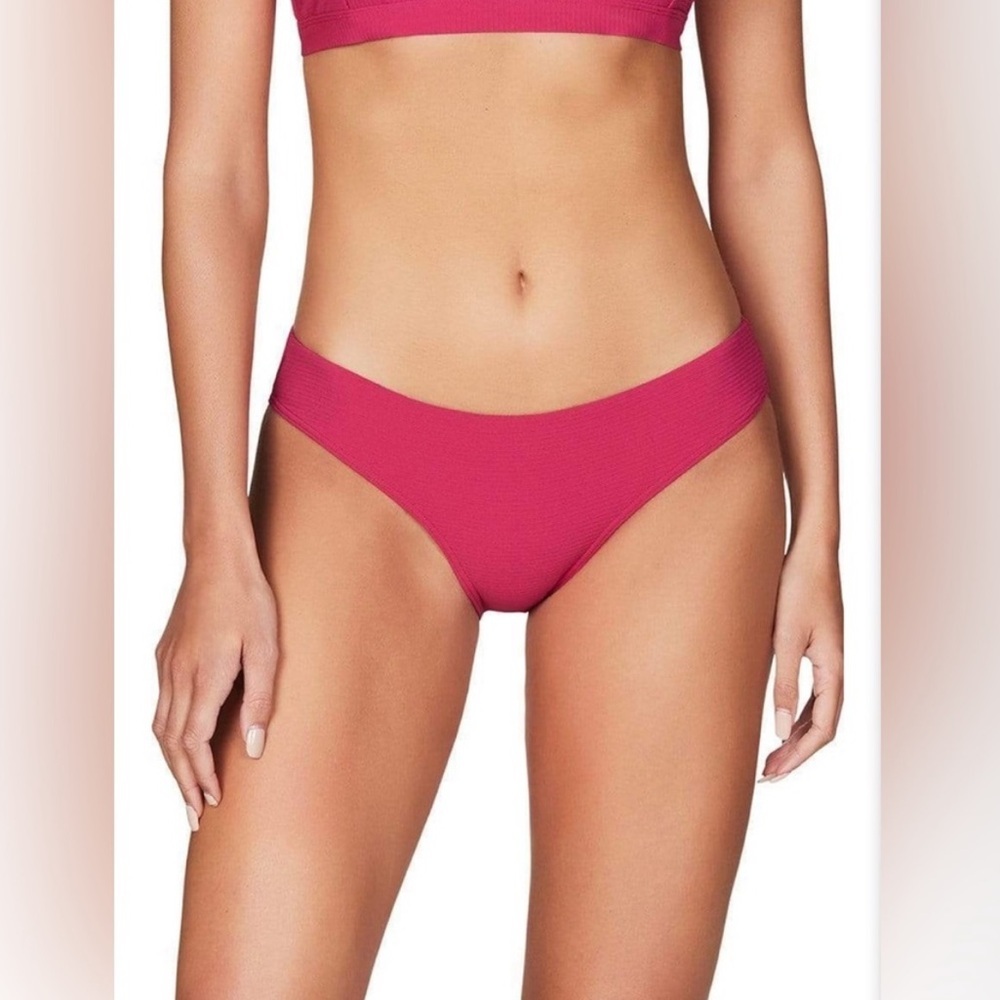 Sea Level Australia Riviera Rib Mid‎ Bikini Bottom in Rose!! NEW!!! 👙